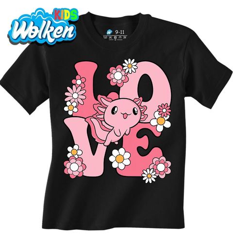 Obrázek produktu Dětské tričko Růžový Axolotl LOVE