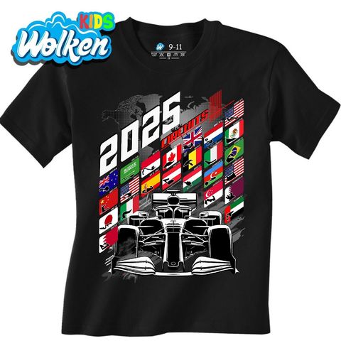 Obrázek produktu Dětské tričko 24 tratí Formule 1 2025