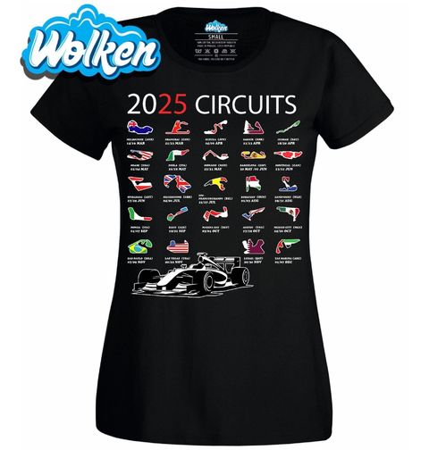 Obrázek produktu Dámské tričko Závodní Okruhy Formule 1 2025