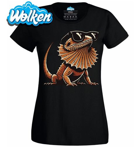 Obrázek produktu Dámské tričko Agama vousatá s brýlemi Bearded Dragon