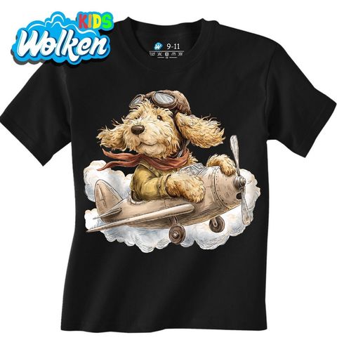 Obrázek produktu Dětské tričko Psí Pilot v Oblacích Goldendoodle