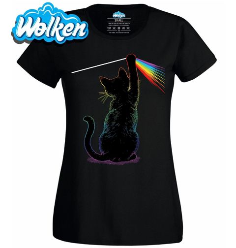 Obrázek produktu Dámské tričko Duhová Kočka Dark Side of the Moon