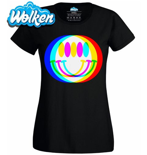 Obrázek produktu Dámské tričko Glitch Smajlík Happy Emoji
