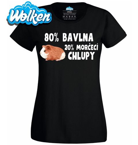 Obrázek produktu Dámské tričko 80 % Bavlna, 20 % Morčecí Chlupy