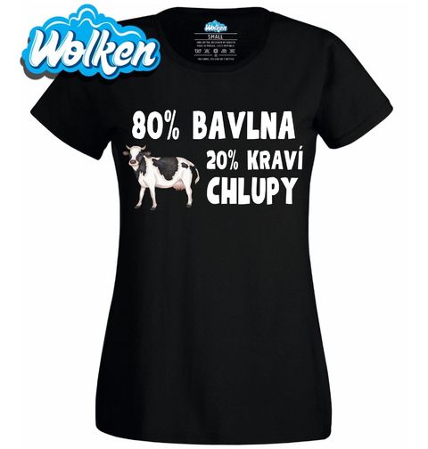 Obrázek produktu Dámské tričko 80 % Bavlna, 20 % Kraví Chlupy