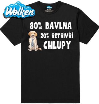 Pánské tričko 80 % Bavlna, 20 % Retrívří Chlupy.jpg