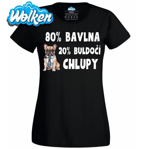 Obrázek produktu Dámské tričko 80 % Bavlna, 20 % Buldočí Chlupy