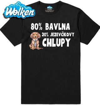 Pánské tričko 80 % Bavlna, 20 % Jezevčíkovy Chlupy.jpg