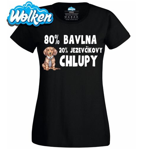 Obrázek produktu Dámské tričko 80 % Bavlna, 20 % Jezevčíkovy Chlupy