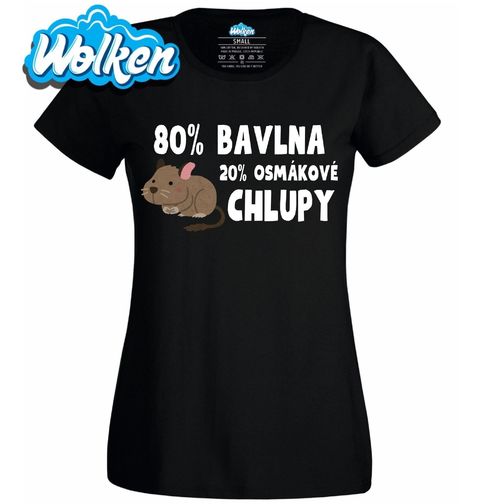 Obrázek produktu Dámské tričko 80 % Bavlna, 20 % Osmákové Chlupy
