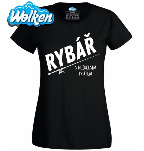 Obrázek produktu Dámské tričko Rybář s nejdelším prutem