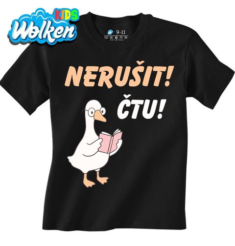 Obrázek produktu Dětské tričko Husa Čtenářka Nerušit, čtu!