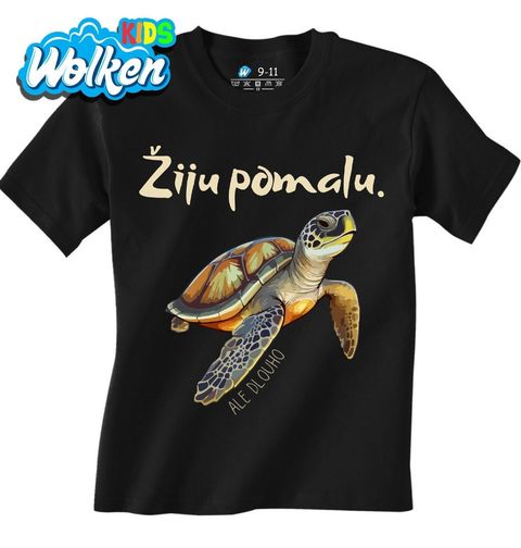 Obrázek produktu Dětské tričko Želva Žiju pomalu, ale dlouho