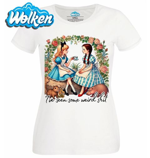 Obrázek produktu Dámské tričko Alenka a Dorotka I've seen some weird shit