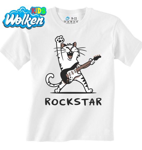 Obrázek produktu Dětské tričko Rocková Kočka Rockstar Cat