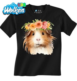 Dětské tričko Květinové Morče Guinea Pig.jpg