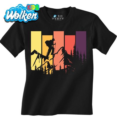 Obrázek produktu Dětské tričko Horolezec na Horách Retro Hiking