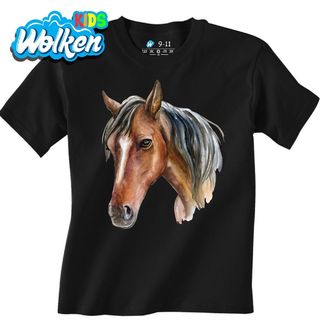 Dětské tričko Pohled Hnědého koně Brown Horse.jpg