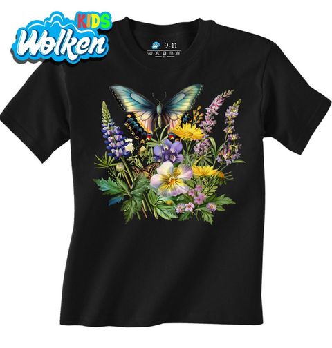 Obrázek produktu Dětské tričko Motýl Otakárek v jarních květinách 