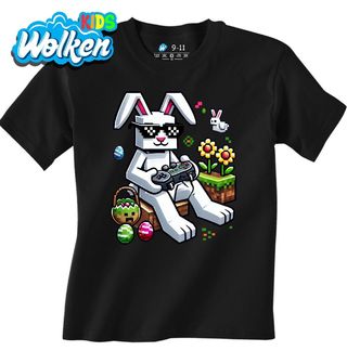 Dětské tričko Velikonoční Zajíc Hráč Gamer.jpg