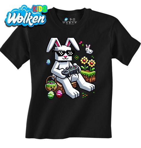 Obrázek produktu Dětské tričko Velikonoční Zajíc Hráč Gamer