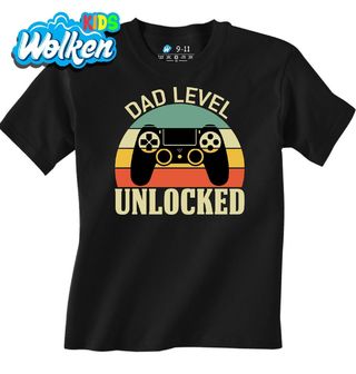 Dětské tričko Level Táta Odemčen Retro Dad Level Unlocked.jpg