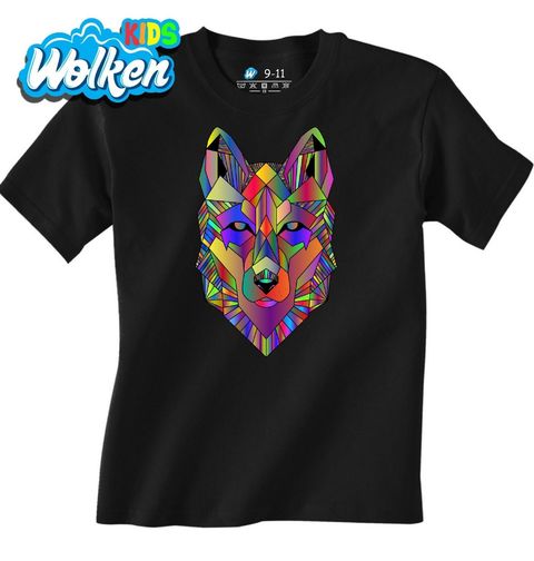 Obrázek produktu Dětské tričko Barevná Duše Vlka Geometric Wolf