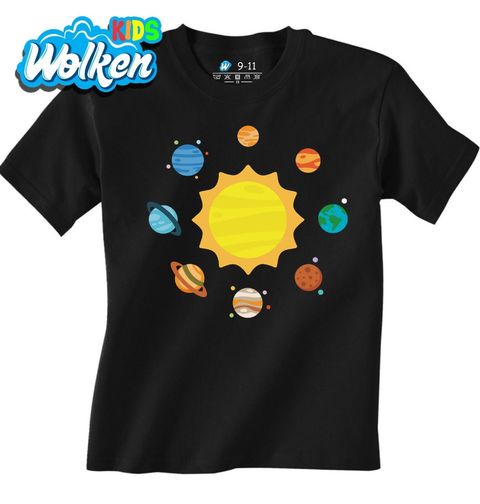 Obrázek produktu Dětské tričko Malovaná Sluneční Soustava Solar System