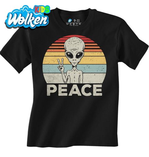 Obrázek produktu Dětské tričko Mimozemšťan v Míru Retro Peace 