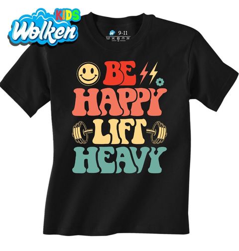 Obrázek produktu Dětské tričko Buď šťastný, zvedej těžké váhy Be Happy Lift Heavy