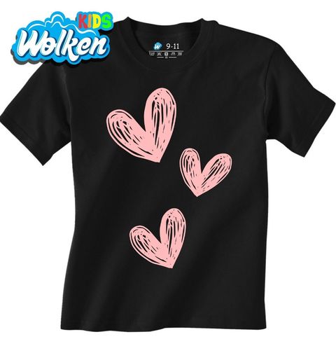 Obrázek produktu Dětské tričko Tři růžová srdce Three Pink Hearts