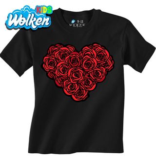 Dětské tričko Srdce z růží Red Roses Heart.jpg