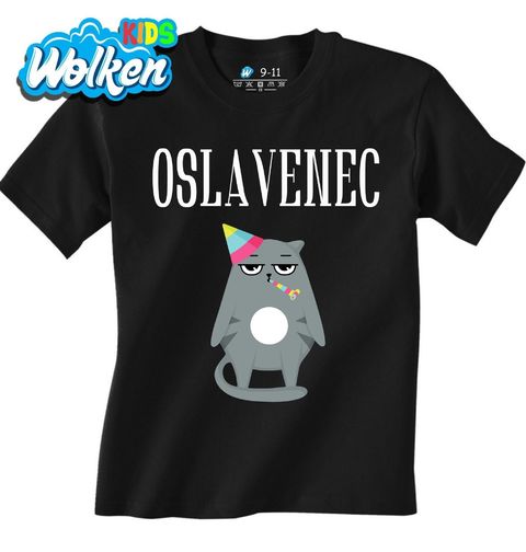 Obrázek produktu Dětské tričko Smutná kočka Oslavenec 