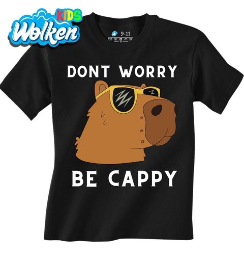 Obrázek produktu Dětské tričko Drsná Kapybara Don't Worry Be Cappy