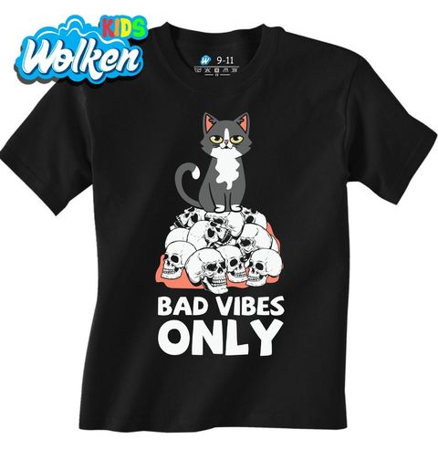 Obrázek produktu Dětské tričko Vražedná Kočka Bad Vibes Only 