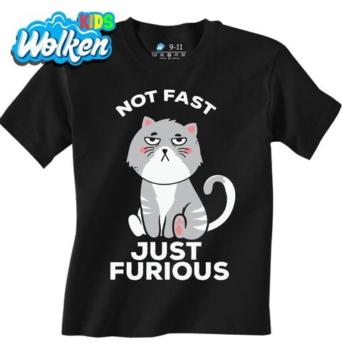 Obrázek produktu Dětské tričko Naštavaná Kočka Not Fast Just Furious
