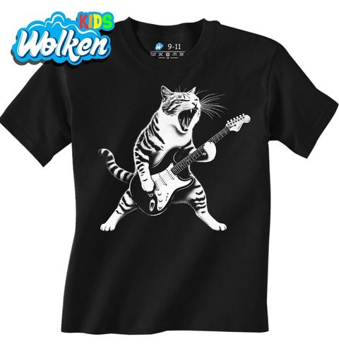 Obrázek produktu Dětské tričko Kočičí Rockstar Rock & Meow
