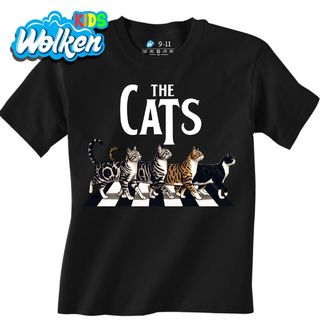 Dětské tričko The Cats Beatles Kočky Abbey Road.jpg