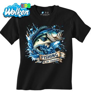 Dětské tričko Rybaření je moje terapie Fishing is my Therapy.jpg