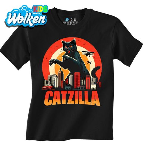 Obrázek produktu Dětské tričko Catzilla Útočí Kočka Godzilla