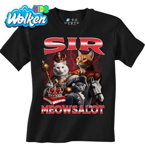 Obrázek produktu Dětské tričko Královská kočka Sir Meowsalot