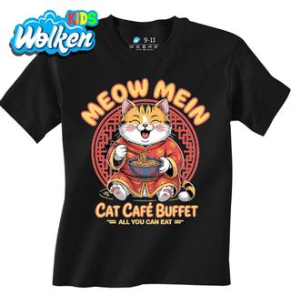 Dětské tričko Ramen Kočka v Kimonu Meow Mein.jpg