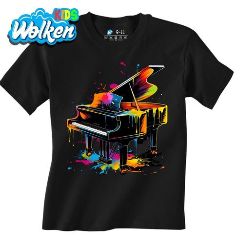 Obrázek produktu Dětské tričko Barevné Piano Exploze Tónů