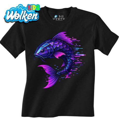 Obrázek produktu Dětské tričko Pixelový Kapr Koi Vaporwave