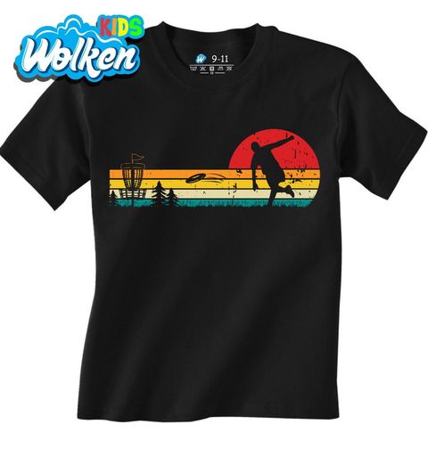 Obrázek produktu Dětské tričko Vintage Hráč Discgolfu