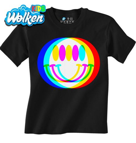 Obrázek produktu Dětské tričko Glitch Smajlík Happy Emoji