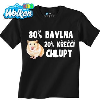 Dětské tričko 80 % Bavlna, 20 % Křeččí Chlupy.jpg