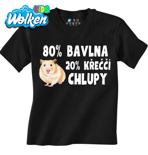 Obrázek produktu Dětské tričko 80 % Bavlna, 20 % Křeččí Chlupy