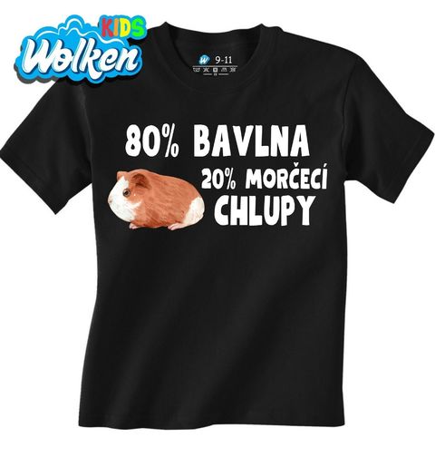 Obrázek produktu Dětské tričko 80 % Bavlna, 20 % Morčecí Chlupy
