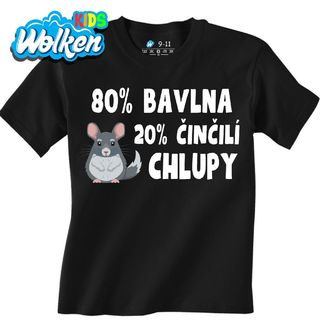Dětské tričko 80 % Bavlna, 20 % Činčilí Chlupy.jpg